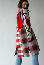 Load image into Gallery viewer, Monster| Tartan Car Coat (Textured Gecko)