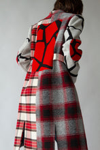 Load image into Gallery viewer, Monster| Tartan Car Coat (Textured Gecko)