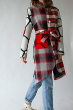 Load image into Gallery viewer, Monster| Tartan Car Coat (Textured Gecko)