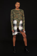 Load image into Gallery viewer, Save Chamberlain| Textured Skirt Panel Sweater's